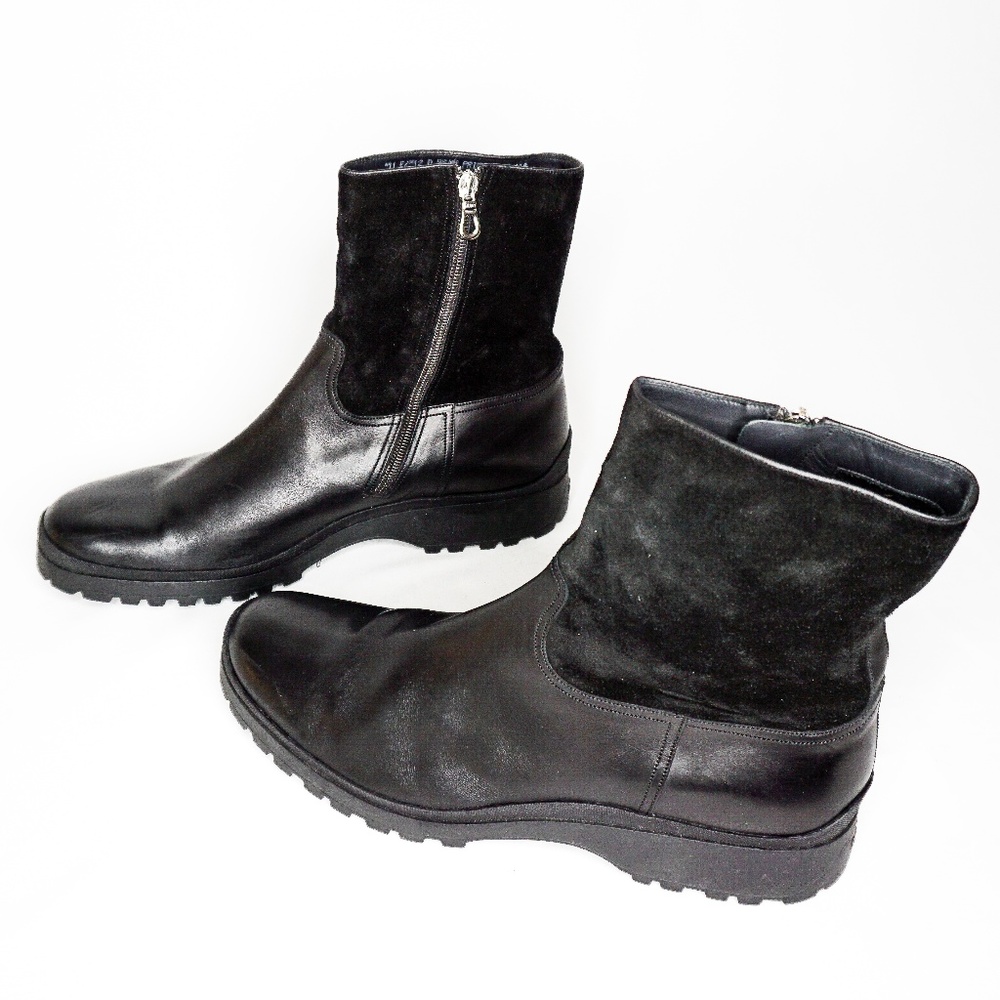 BALLY Men's Leather Suede Black Boots Primel 12 US - Picture 4 of 8